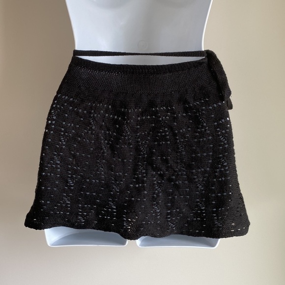 Harmonie Black Eyelet Sweater Wrap Ballet Skirt - Picture 8 of 10
